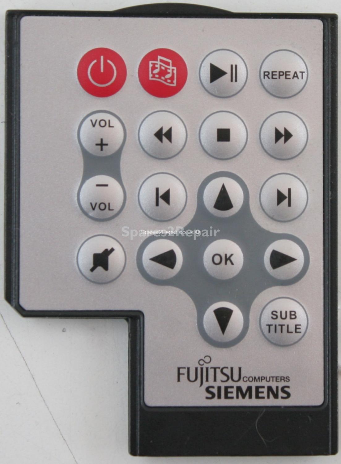 Fujitsu Siemens Amilo Xi 1546 - Media Remote Control - R62B5P243649 - RC106