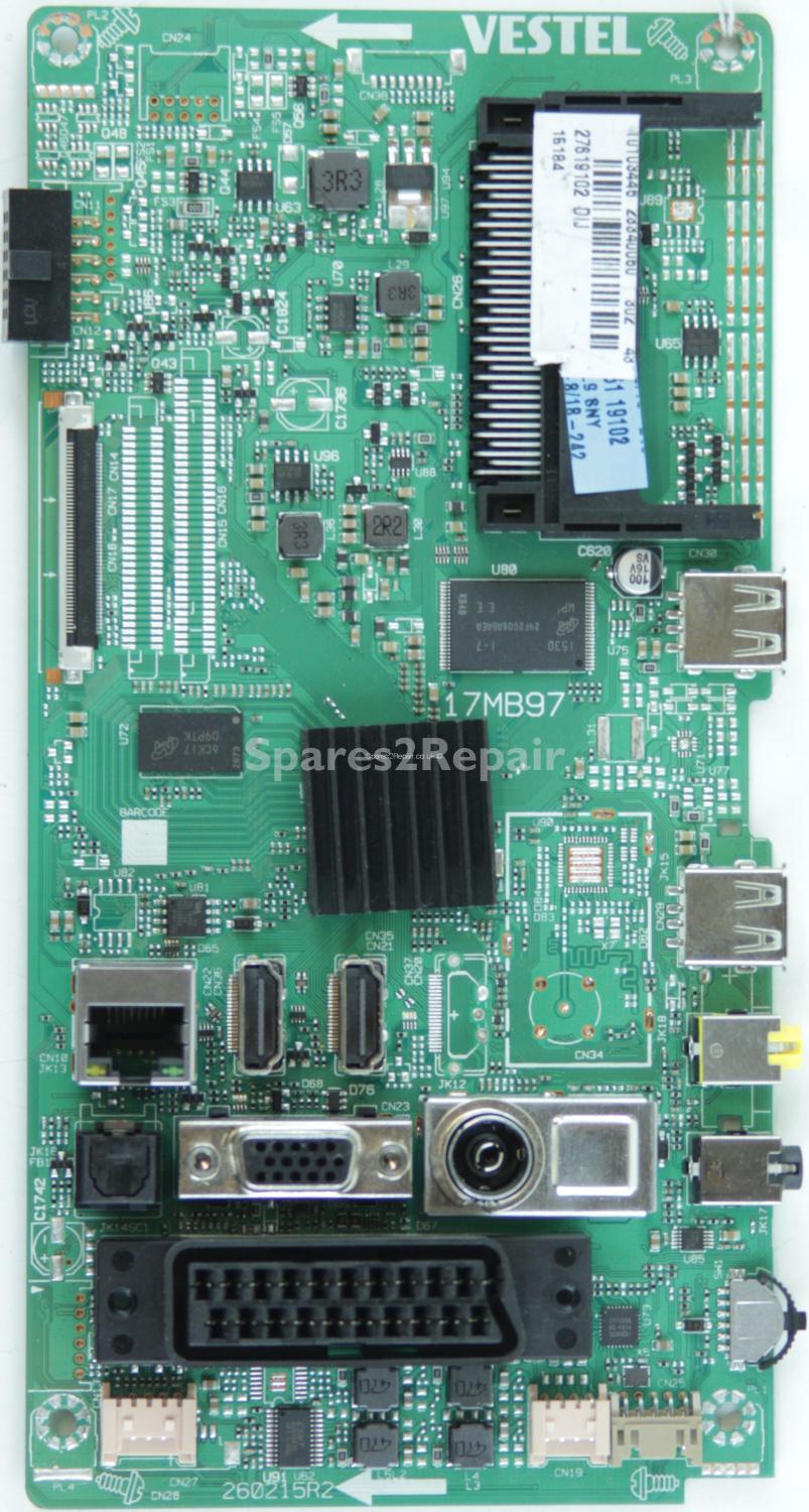 Hitachi 43HB6T62U - Main AV - 23340060 - 17MB97 - 260215R2