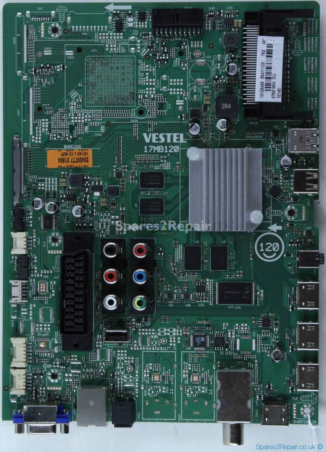 Hitachi 43HK6T74U - Main AV - 23411103 - 17MB120 - 040316R2A