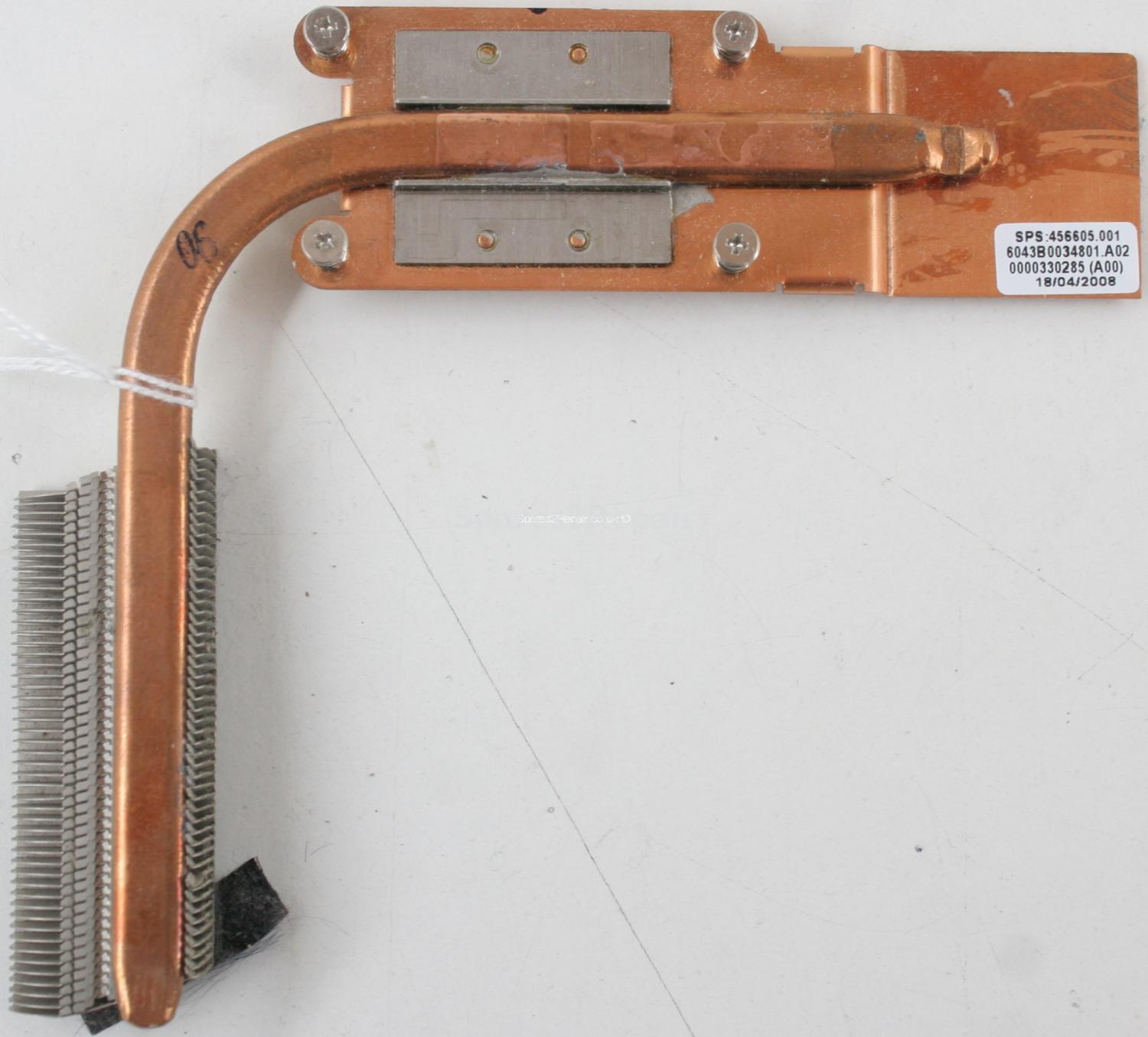 HP Compaq 6720s - CPU Heatsink - 6043B0034801 - A02