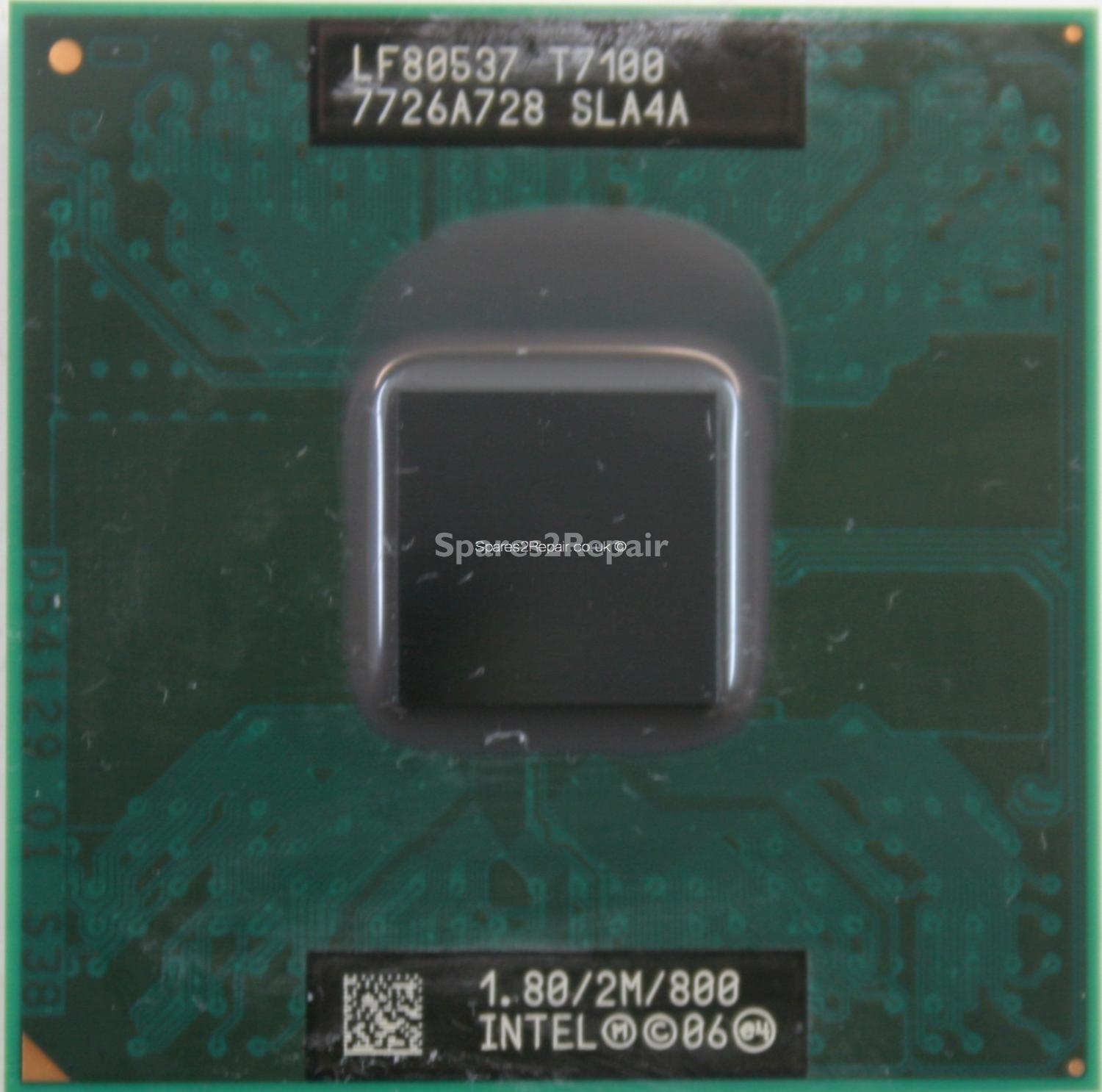 Intel Core 2 Duo Mobile T7100 1.8Ghz 800Mhz 2MB CPU Socket P SLA4A