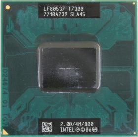 Intel Core 2 Duo Mobile T7300 2Ghz 800Mhz 4MB Socket P CPU SLA45