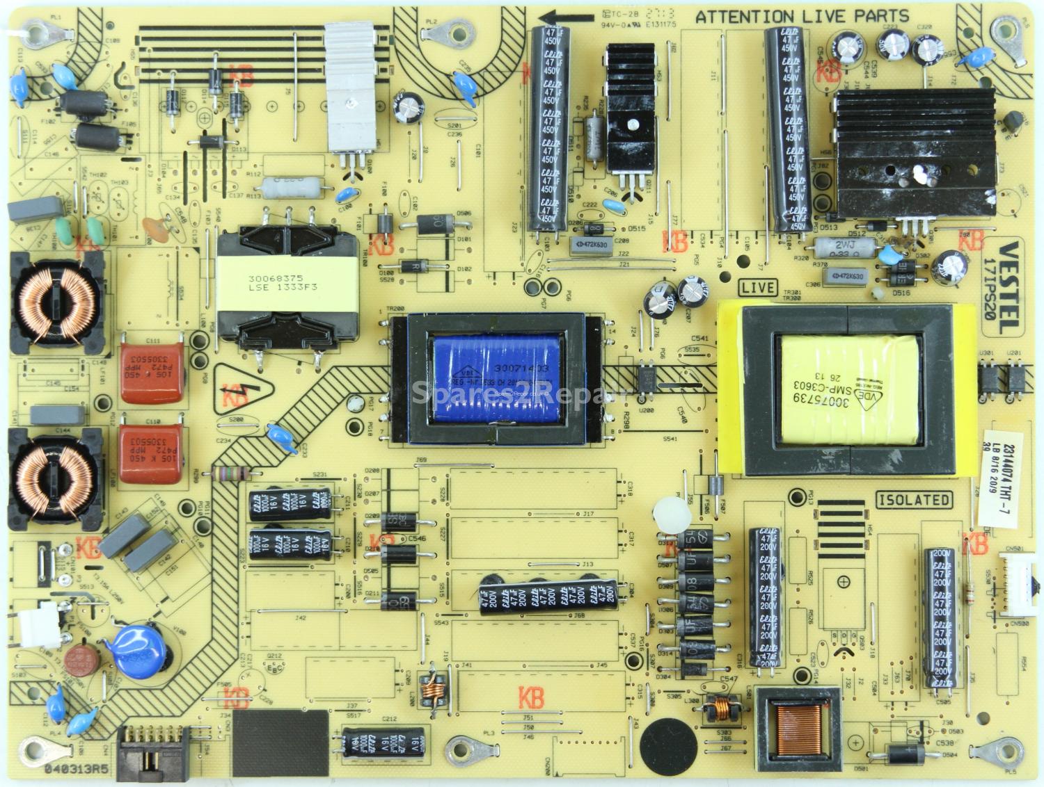 JVC LT-40DG51J - Power Supply - 23144074 - 17IPS20 - 040313R5