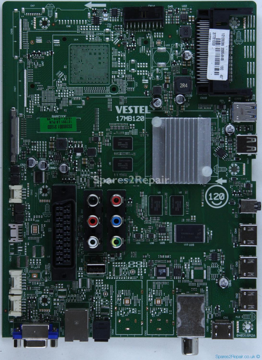 JVC LT-40C860 - Main AV - 23354845 - 17MB120 - 281015R2