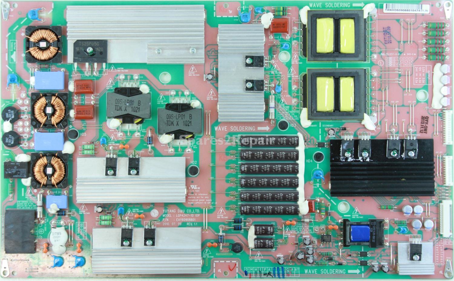 LG 47LX9900 - Power Supply - EAY60908801 (1.3) REV 1.1 - LGP4247-10 IOP