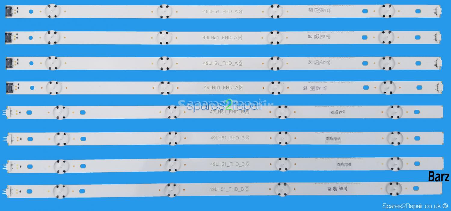 LG 49 inch Full LED Backlight Array - 49LH51_FHD_A + B - HC490DUN-ABRL - NC490DUE-ABEX - HC490DUN-SLNX - NC490DUE-SADP3 - 49LF 49LH