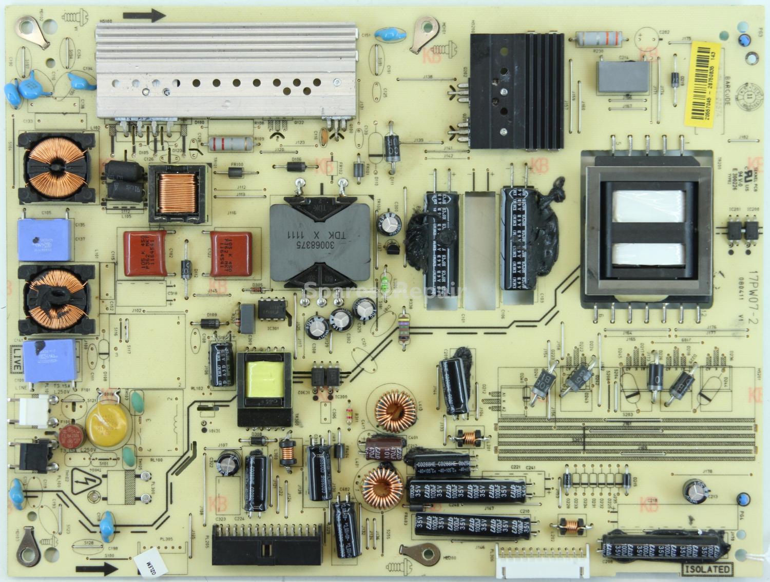 LG 42LS3400 - PSU - 17PW07-2 V1 - 080411 - 20557045