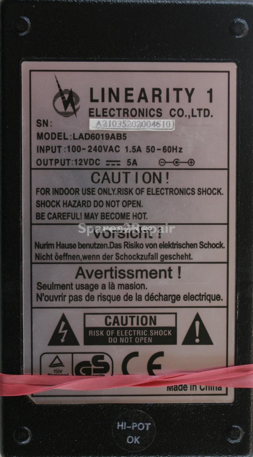 Linearity - Charger - LAD6019AB5 - 12V 5A