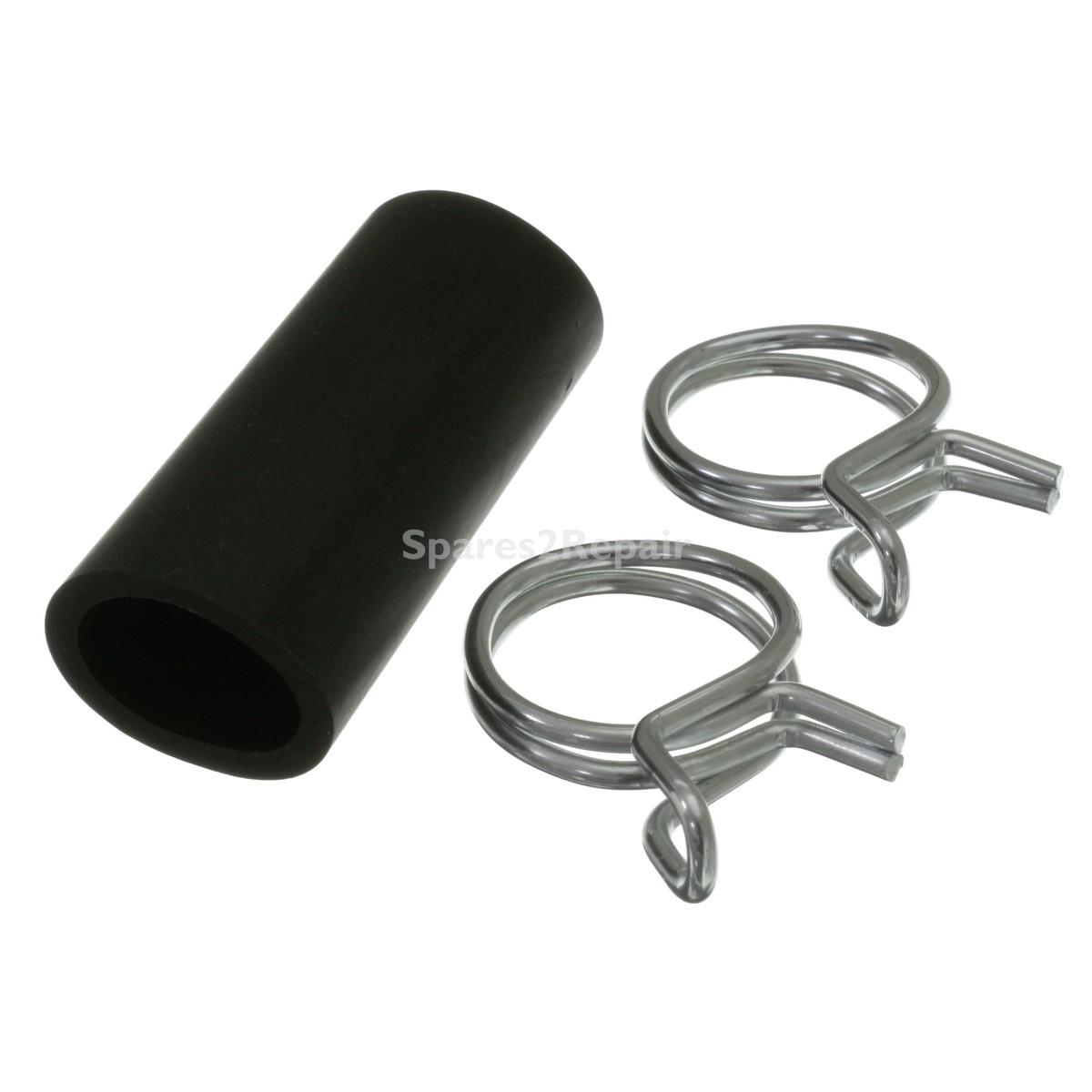 Universal Drain to Spigot Hose Adapter End & Hose Clamp Mounting Set