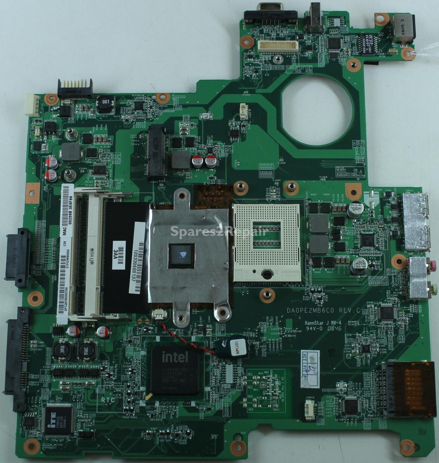 Packard Bell Easynote HGL1 - Motherboard - DA0PE2MB6C0 - REV:C - 31PE2MB0050