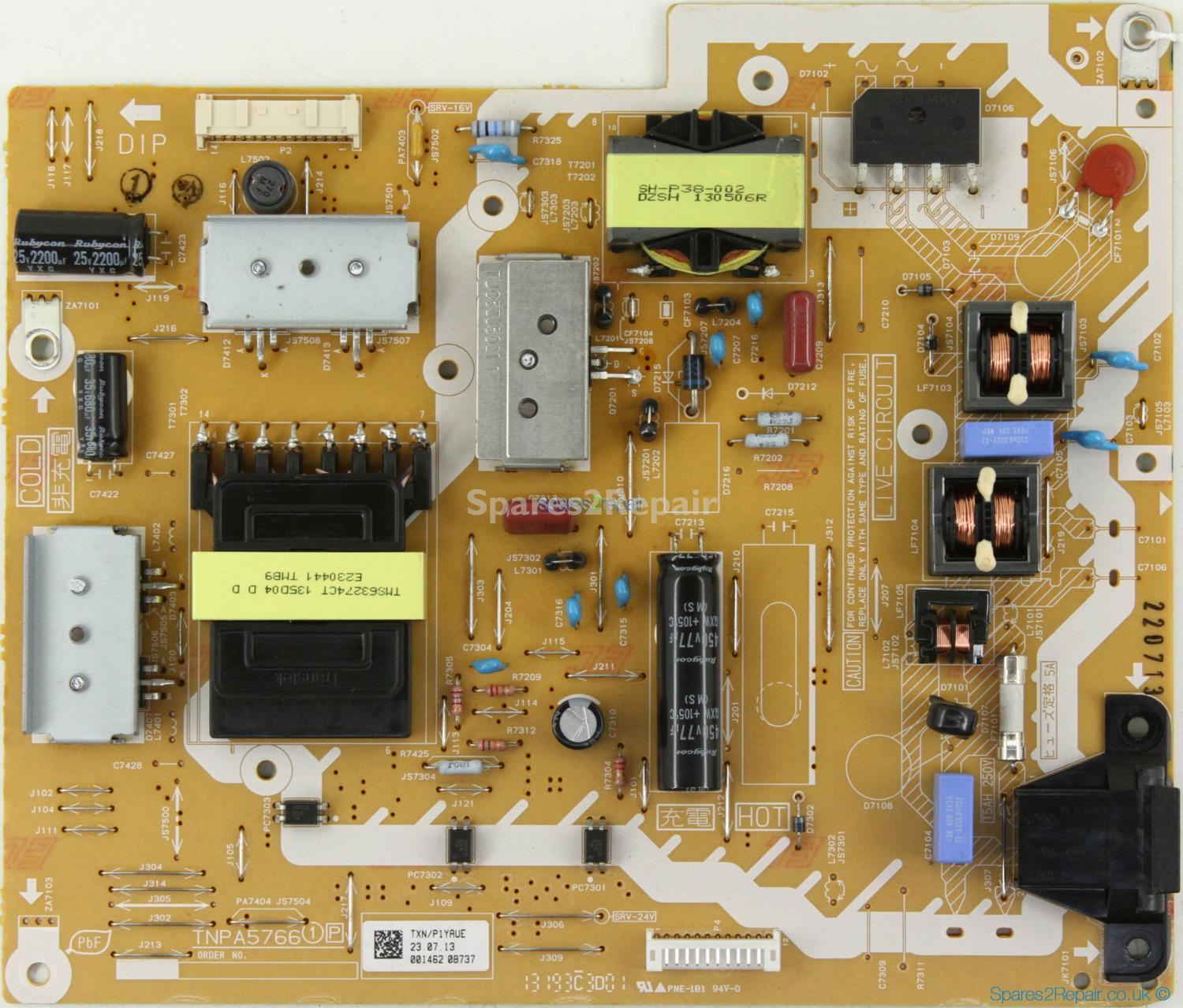 Panasonic TX-55AS740B - PSU - TXN/P1YAUE - TNPA5766 1P