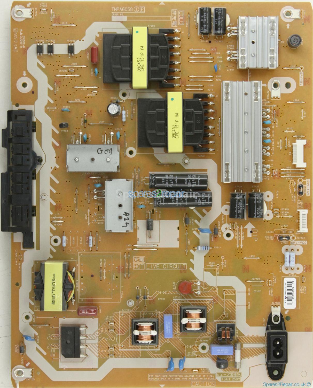 Panasonic TX-50CX700B - PSU - TXN/P1JQVB - TNPA6058 1P
