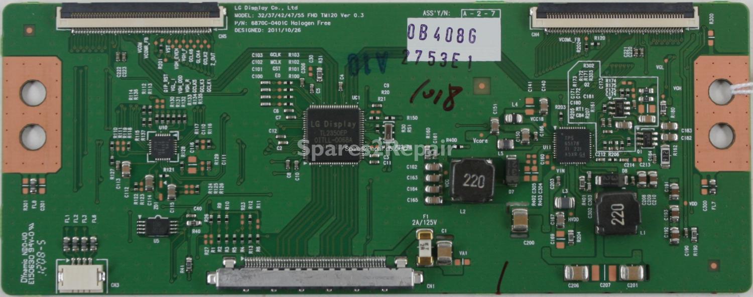Panasonic TX-L47E5B - T-Con - 6871L-2753E - 6870C-0401C - 32/37/42/47/55 FHD TM120 Ver 0.3