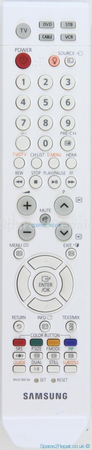 Samsung Remote Control - BN59-00618A - Genuine Original