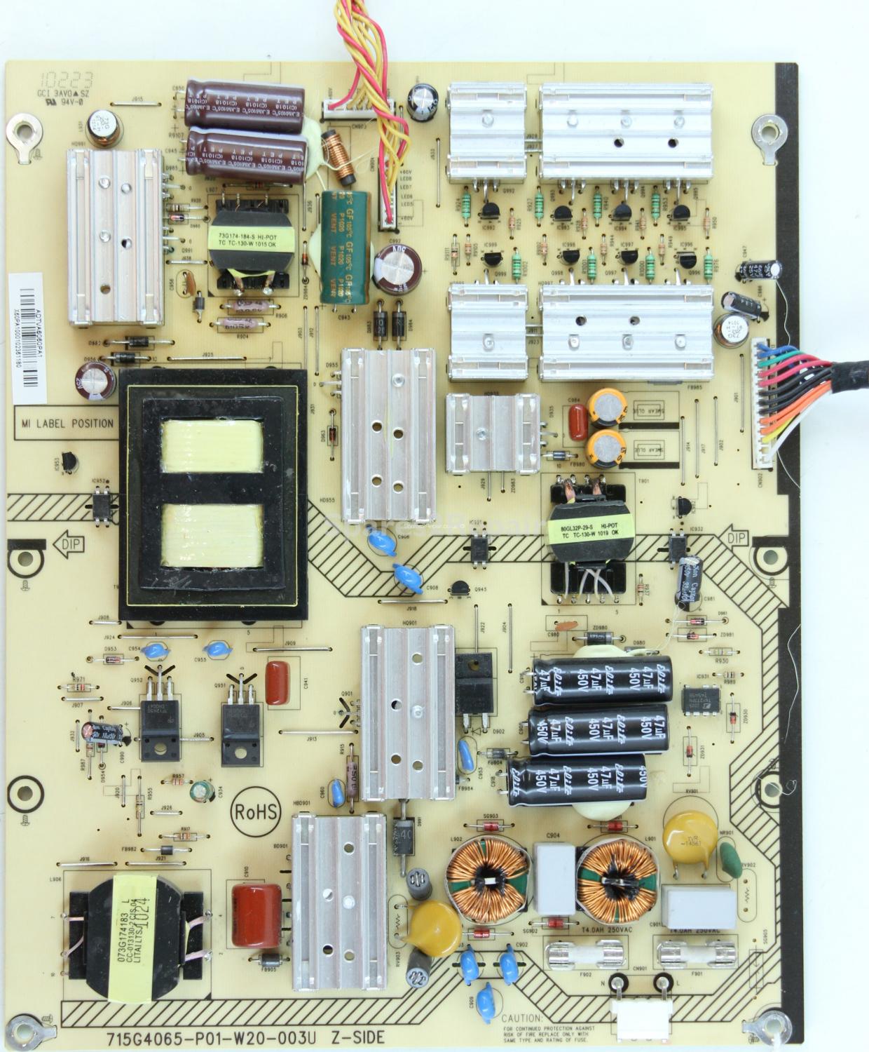 Sharp LC-32LE320E - PSU - 715G4065-P01-W20-003U - ADTVA6060PA1