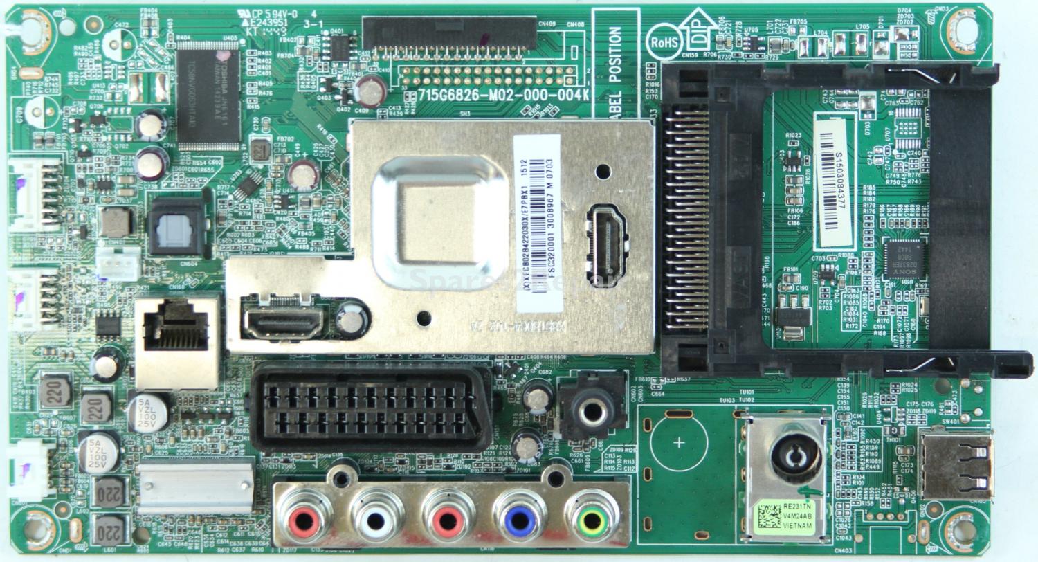 Sharp LC-32LD171K - Main AV - 715G6826-M02-000-004K - FSC320001 - XECB02B422030X/E7PBX1