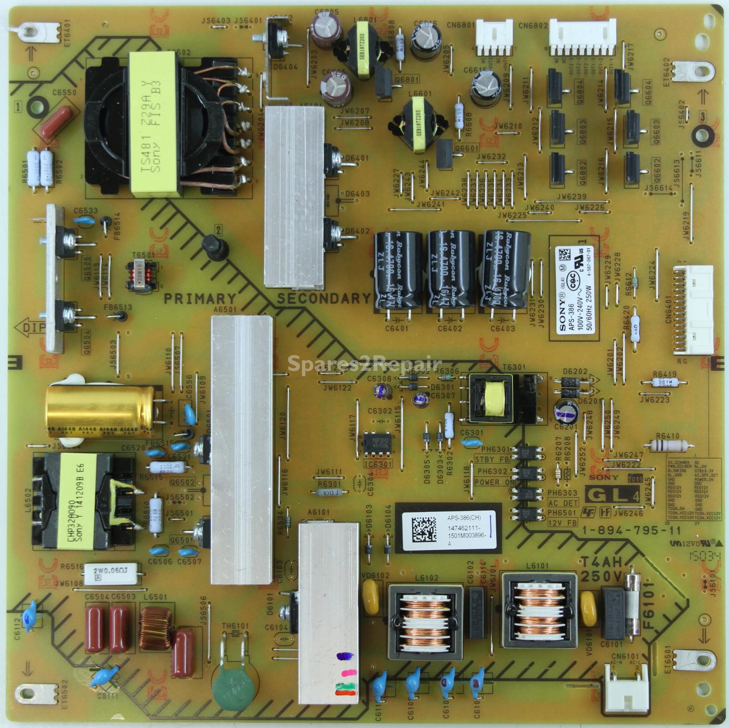 Sony KD-43X8305C - PSU - 1-894-795-11 - 4-567-067-01 - 147462111 - APS-386(CH)