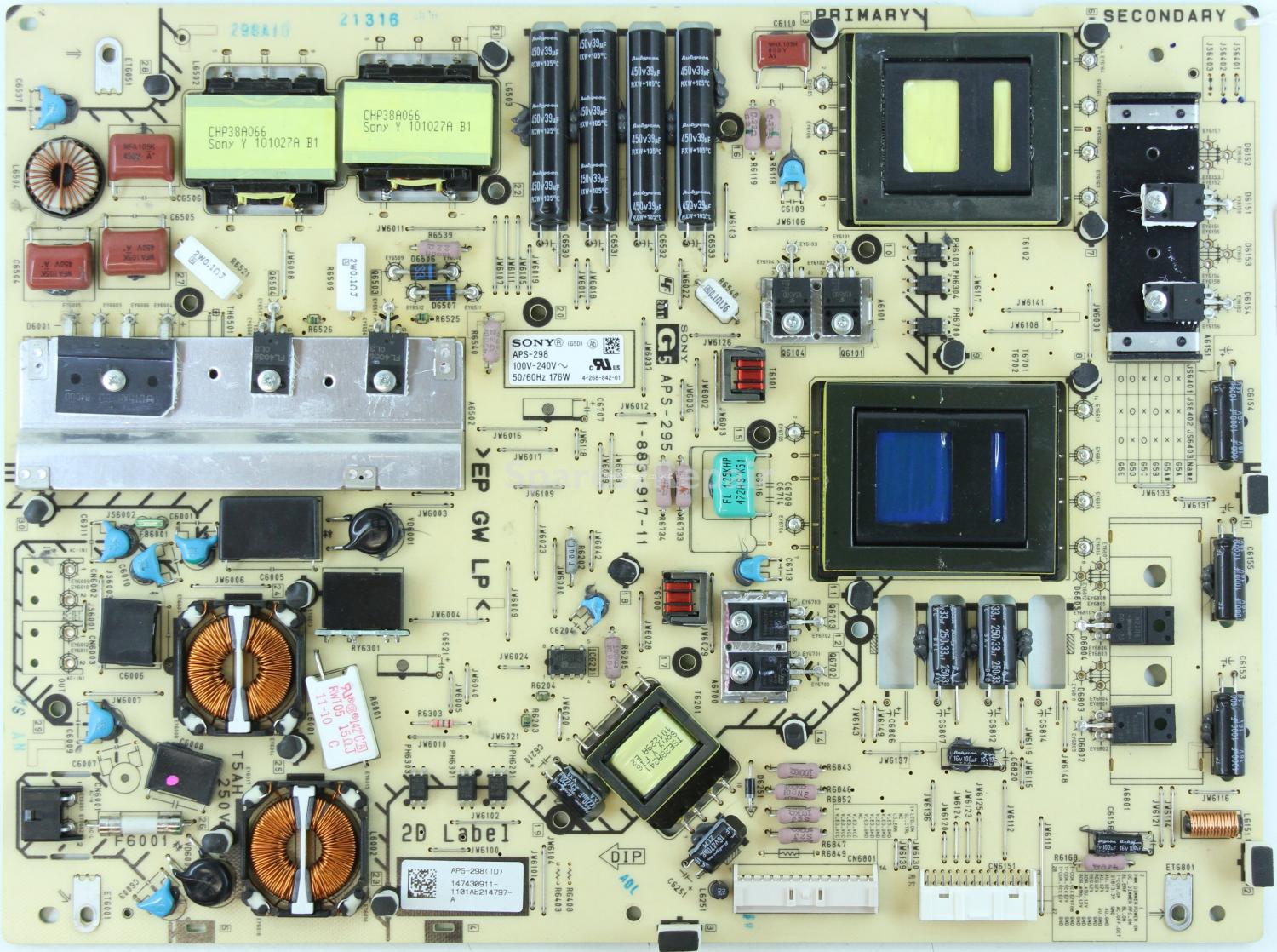 Sony KDL-46EX723 - PSU - 1-883-917-11 - APS-298 - 4-268-842-01 - 14730911