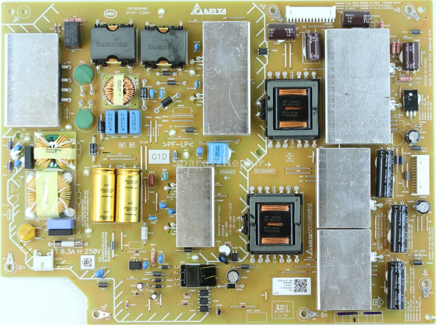 Sony KD-55X9005C - Power Supply - 2955020406 - APDP-330A 1 A - 147461411