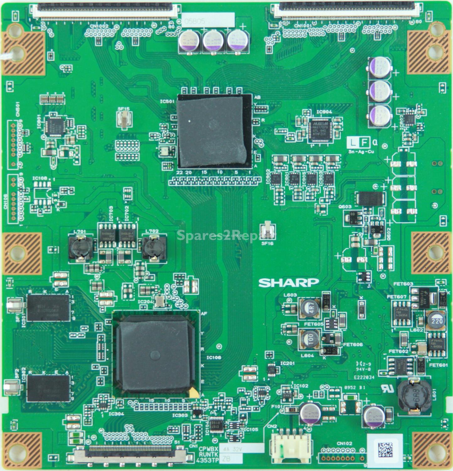 Sony KDL-46EX700 - T-Con - CWPBX4353TP ZB - RUNTK4353TP ZB