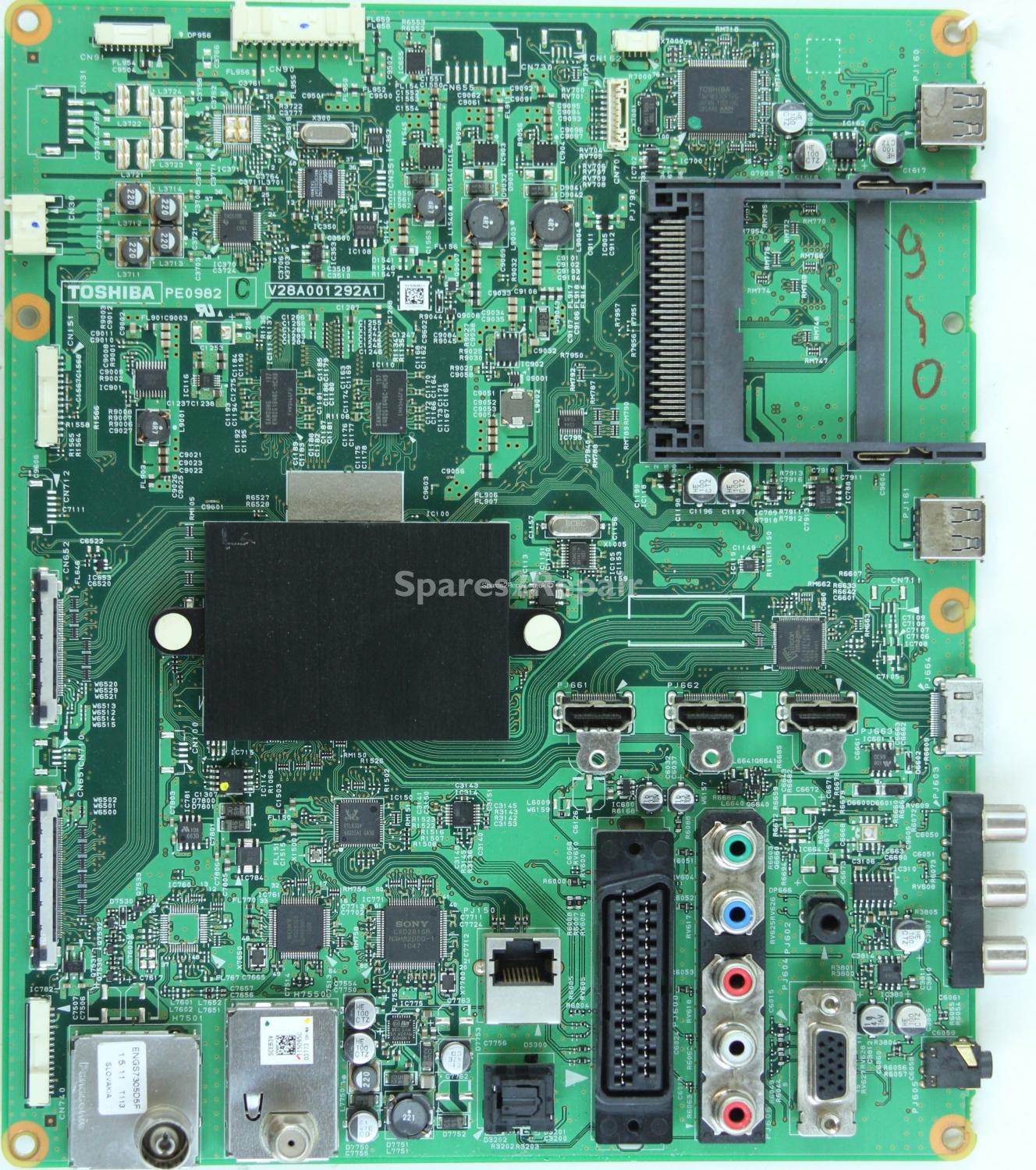Toshiba 42-UL863 - Main AV - PE0982 C - V28A001292A1