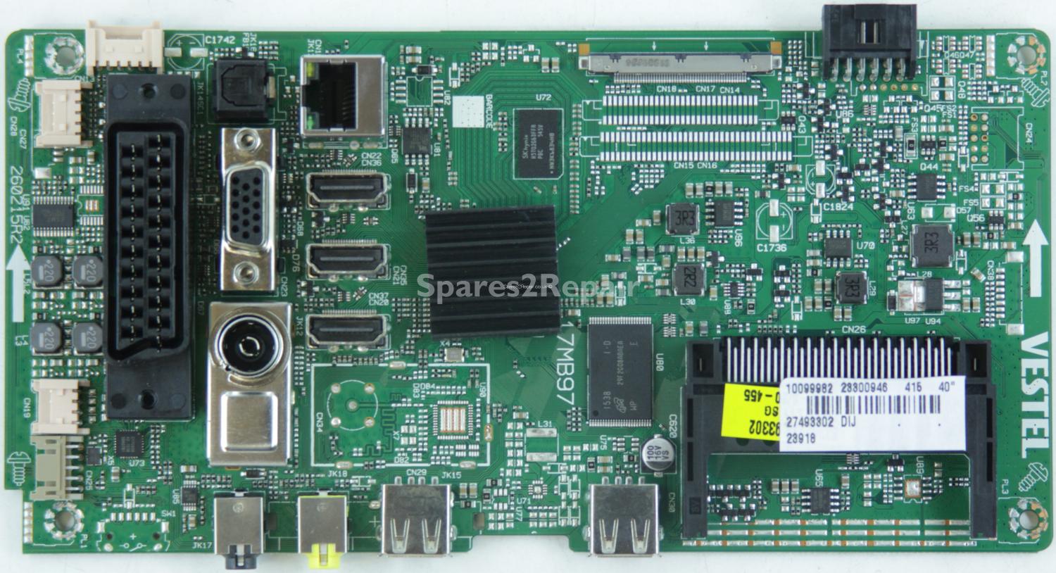 Toshiba 40S3653DB - Main AV - 23300946 - 17MB97 - 260215R2