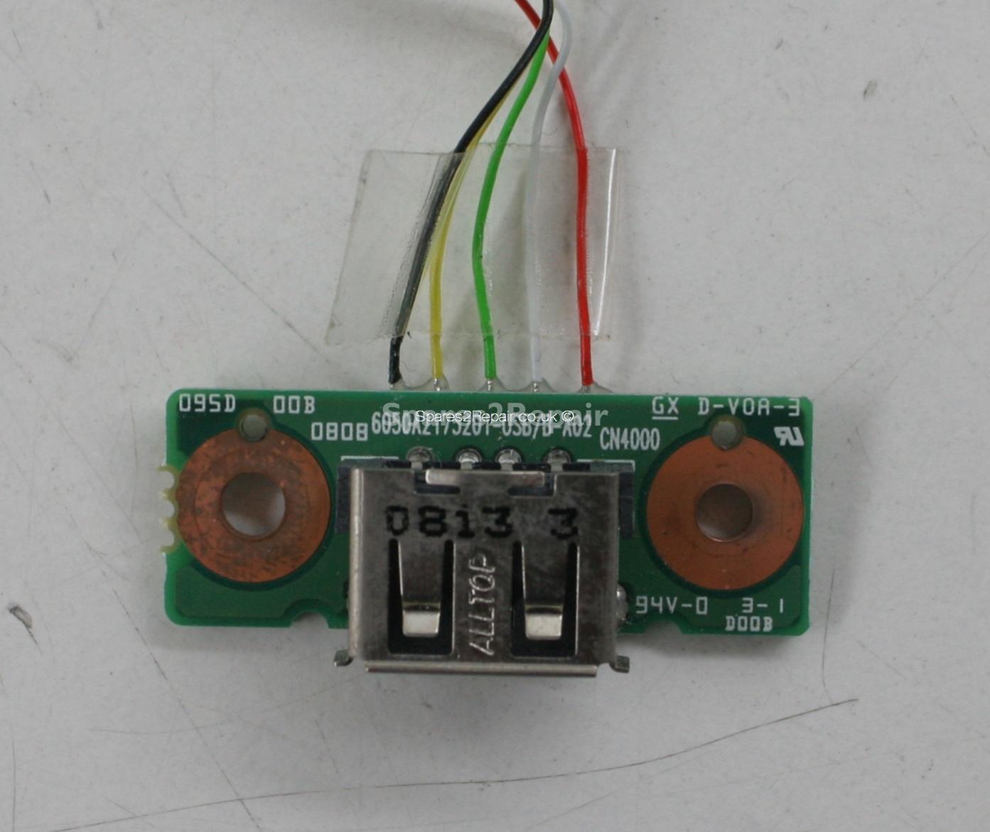 Toshiba Equium L350-10L - USB Board & Cable - 6050A2175201-USB/B-A02 - V000933290 - VER:1.00 - 6017B0148301