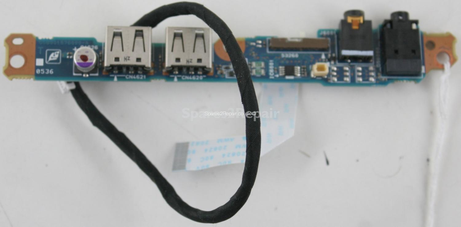 Toshiba Qosmio G20-139 - USB/Audio Board & Cable - A5A00157601 0A - FNN2J4 - G5B001576000-A