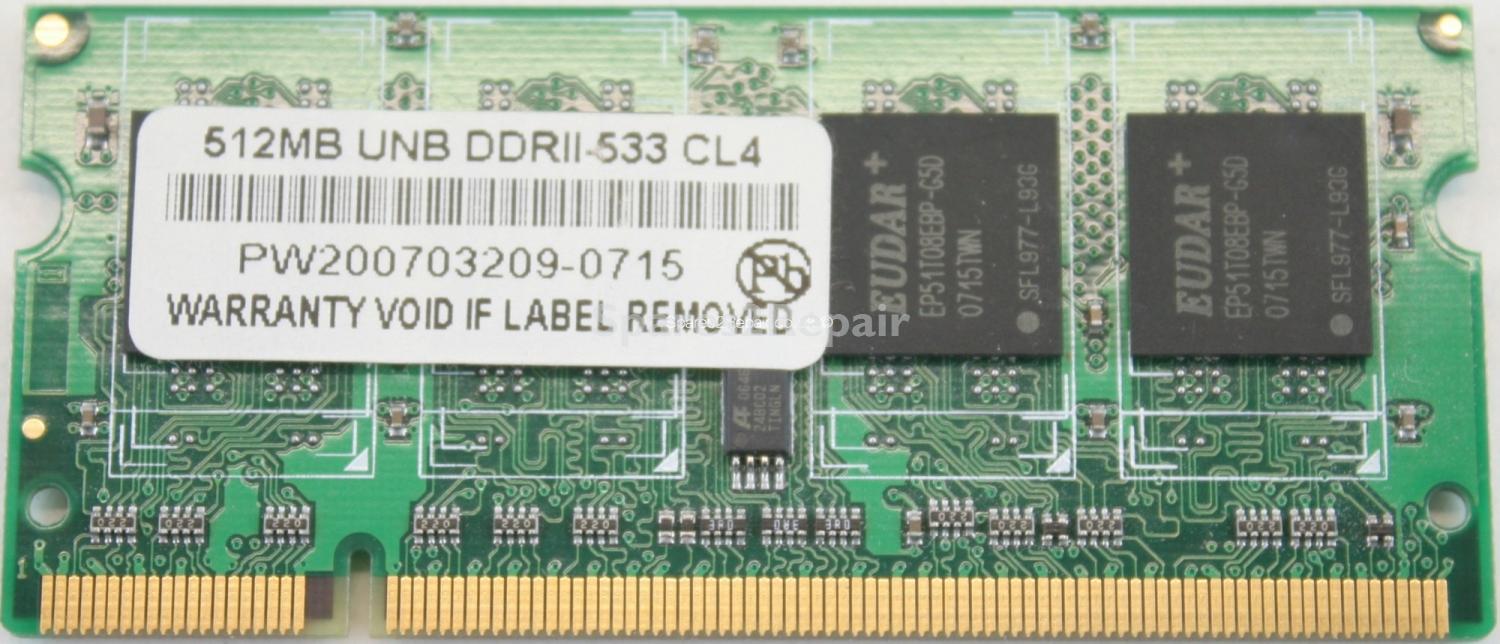 Unbranded 512Mb PC2-4200S DDR2-533 Laptop Memory