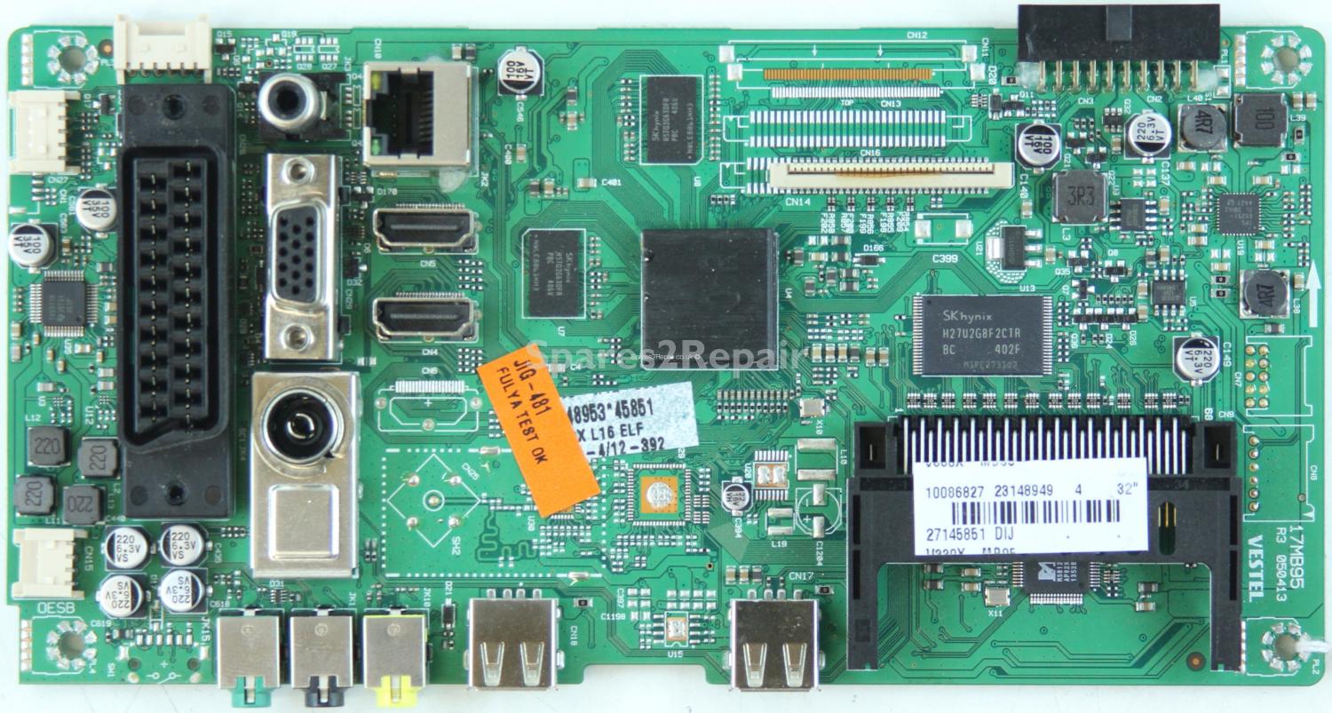 Toshiba 32W3451DB - Main AV - 23148949 - 17MB95 R3 050413